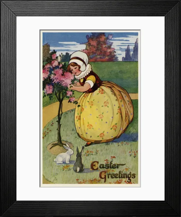 Framed Print : Pretty girl in a garden Framed Print : Pretty girl in a garden