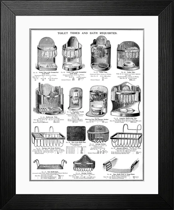 Framed Print : Washing - Equip - 1890 Framed Print : Washing - Equip - 1890