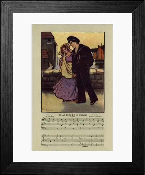 Framed Print : Do as they do in England Framed Print : Do as they do in England
