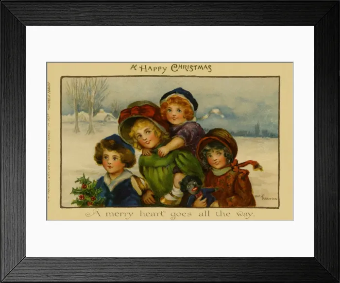 Framed Print : A merry heart goes all the way Framed Print : A merry heart goes all the way