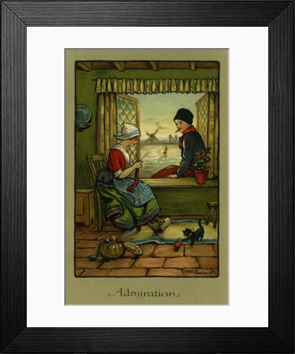 Framed Print : Young Dutch romance Framed Print : Young Dutch romance