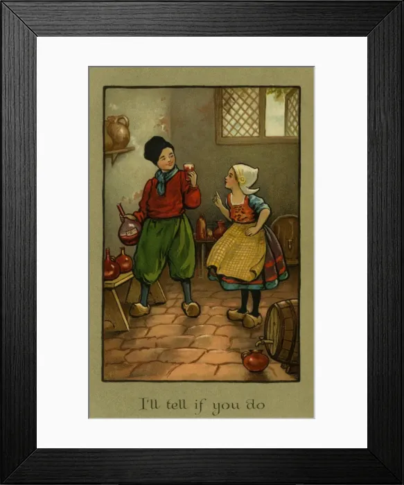 Framed Print : Young Dutch romance Framed Print : Young Dutch romance