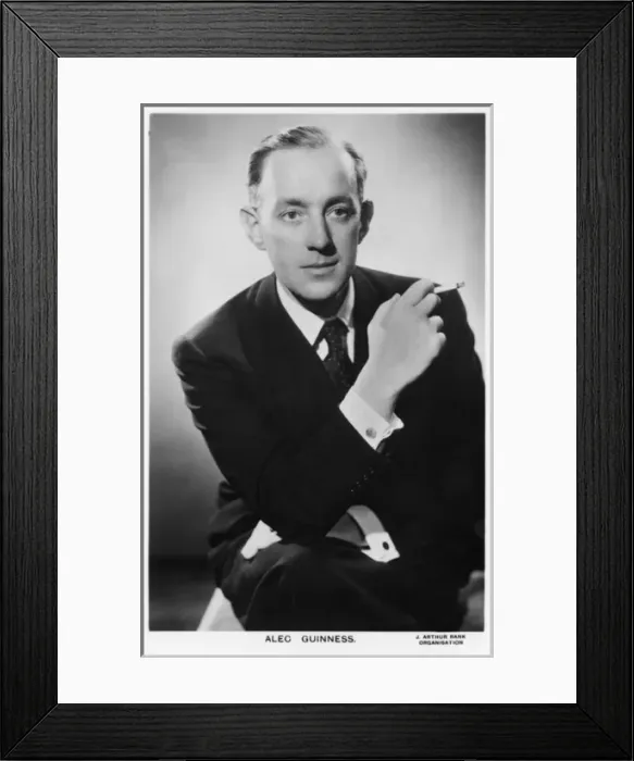 Framed Print : Alec Guinness / Postcard Framed Print : Alec Guinness / Postcard