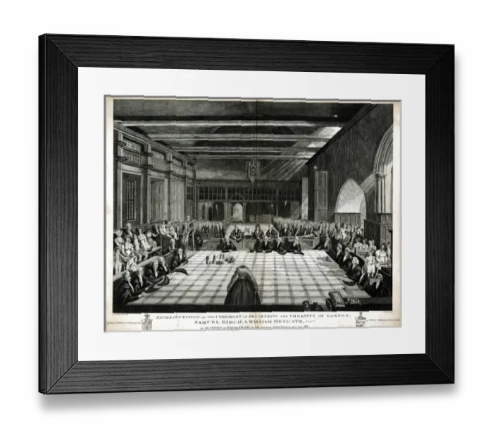 Framed Print : Ceremony of Presenting the Sheriffs of London Framed Print : Ceremony of Presenting the Sheriffs of London