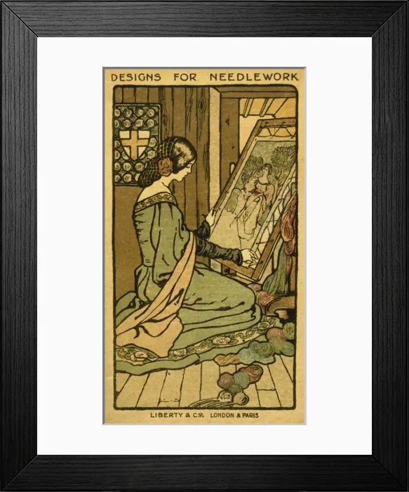 Framed Print : Cover of a needlework catalogue Framed Print : Cover of a needlework catalogue