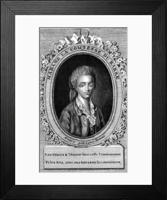 Framed Print : Jeanne Becu. Comtesse du Barry in menswear Framed Print : Jeanne Becu. Comtesse du Barry in menswear