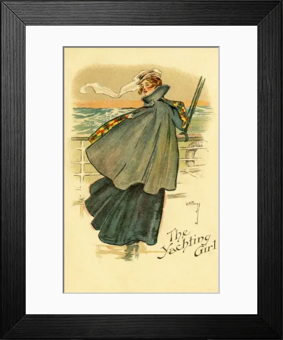 Framed Print : The Yachting Girl Framed Print : The Yachting Girl