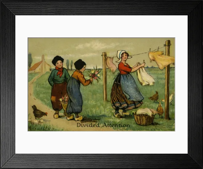 Framed Print : Divided attention Framed Print : Divided attention