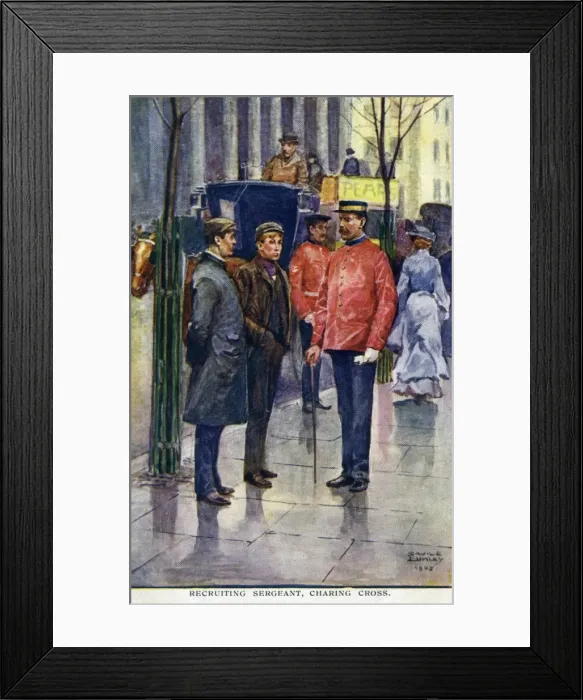 Framed Print : Recruiting sergeant Framed Print : Recruiting sergeant