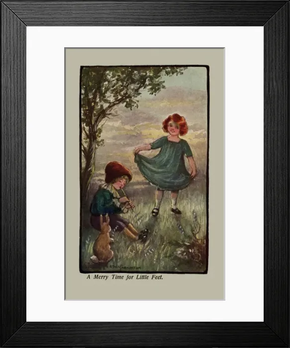 Framed Print : A merry time for little feet Framed Print : A merry time for little feet
