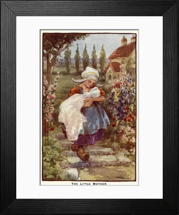 Framed Print : The little mother Framed Print : The little mother