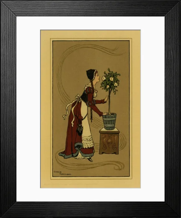 Framed Print : Beautiful medaeval lady Framed Print : Beautiful medaeval lady