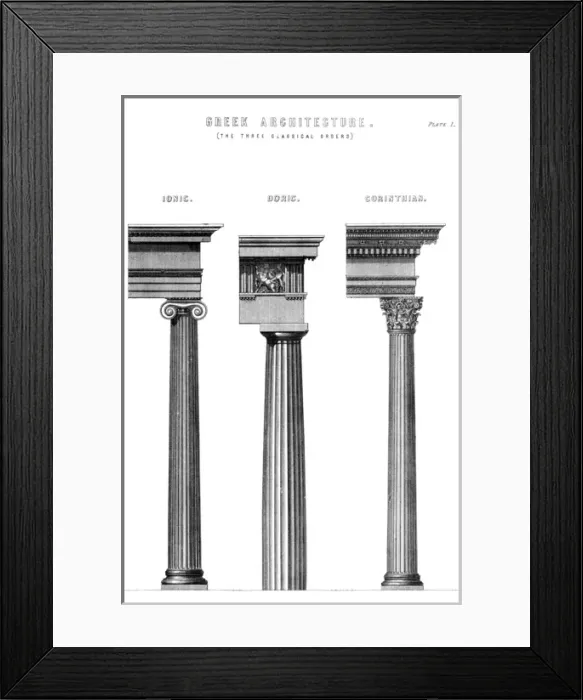 Framed Print : Columns / Classical Framed Print : Columns / Classical