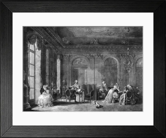 Framed Print : Social / France / 18th Salon Framed Print : Social / France / 18th Salon