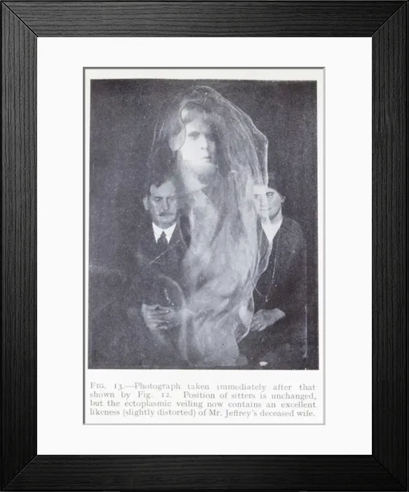 Framed Print : Wife with Spirit head of Husband Framed Print : Wife with Spirit head of Husband