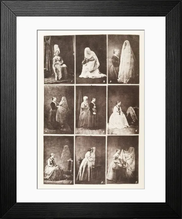 Framed Print : Victorian Women with spirits