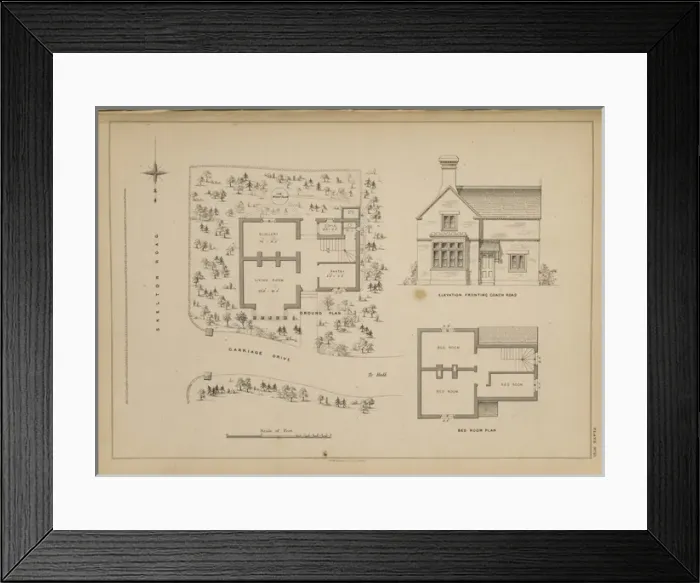 Framed Print : Lodge at Moorlands, York Framed Print : Lodge at Moorlands, York