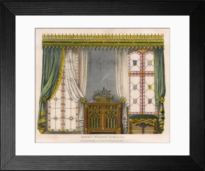 Framed Print : Gothick Drapes Framed Print : Gothick Drapes