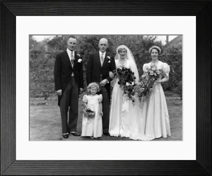 Framed Print : Small Wedding Group Framed Print : Small Wedding Group