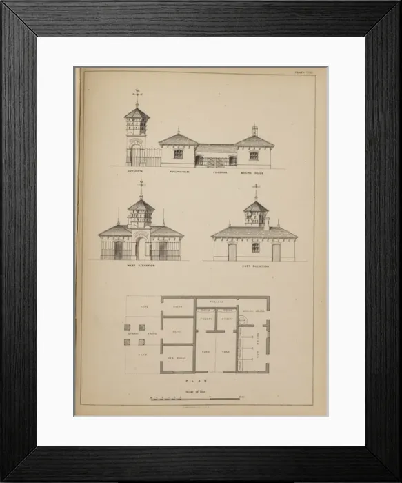 Framed Print : Poultry Shed and Cow House Framed Print : Poultry Shed and Cow House