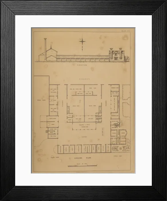 Framed Print : Farmstead at Ludwell, Shaftesbury Framed Print : Farmstead at Ludwell, Shaftesbury
