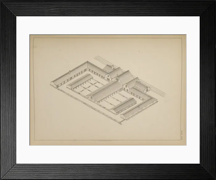 Framed Print : Farm and Residence at Leamington Framed Print : Farm and Residence at Leamington