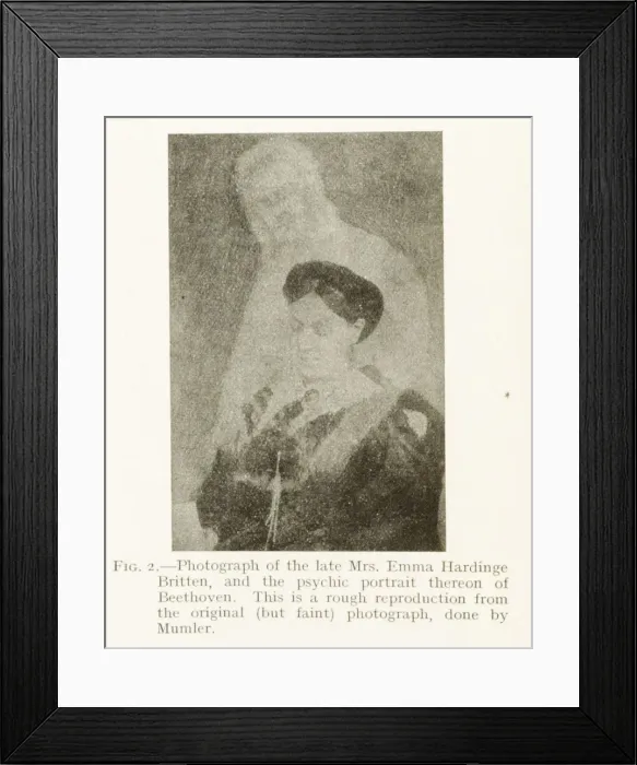 Framed Print : Emma Hardinge Britten with Beethovens Ghost Framed Print : Emma Hardinge Britten with Beethovens Ghost
