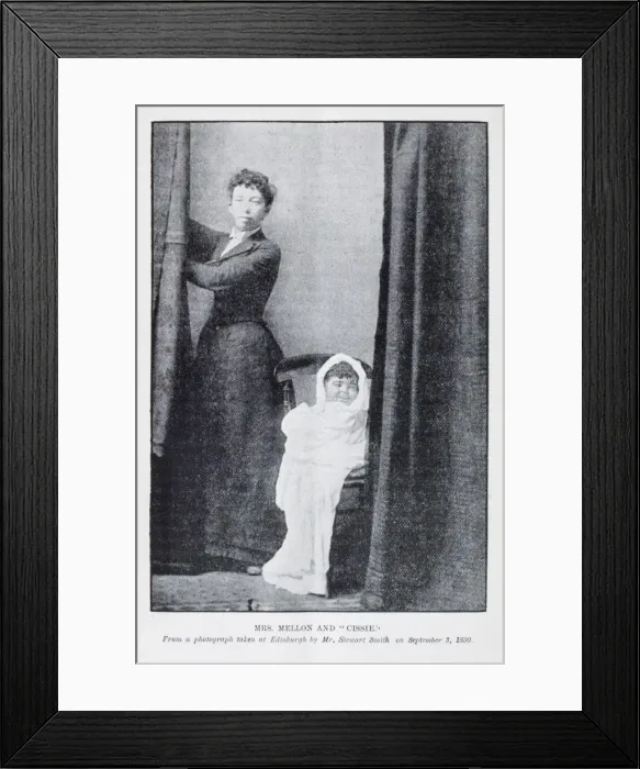 Framed Print : Woman with spirit baby Framed Print : Woman with spirit baby