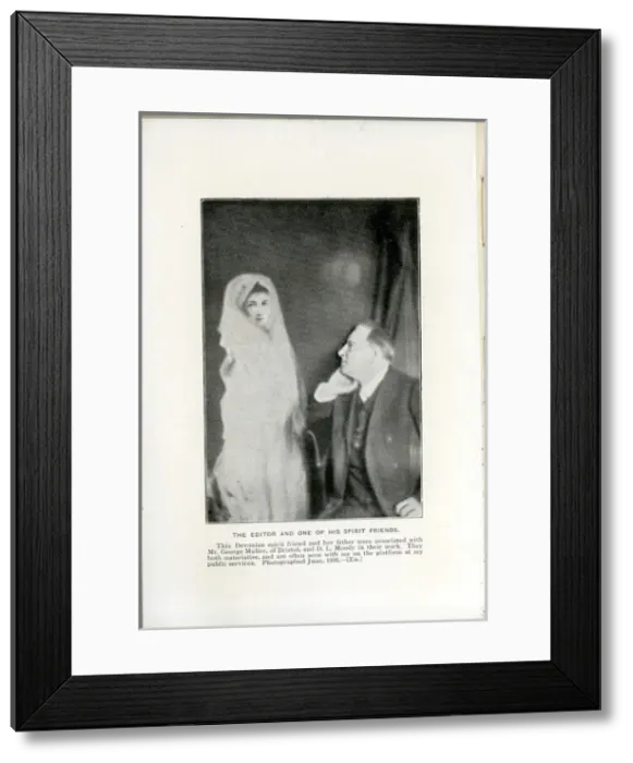 Framed Print : Father looking at his Spirit Daughter Framed Print : Father looking at his Spirit Daughter