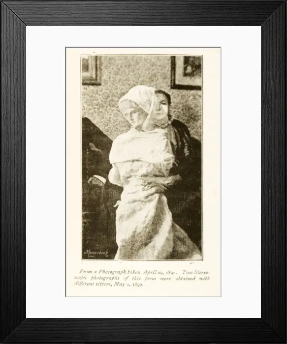 Framed Print : Psychic Lady with Spirit