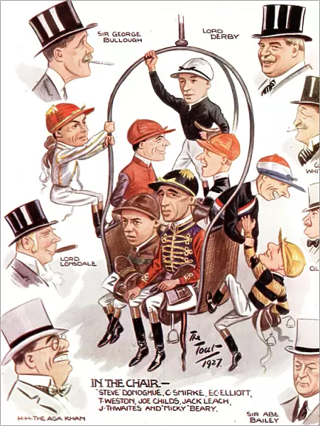 Caricatures at Royal Ascot, 1927