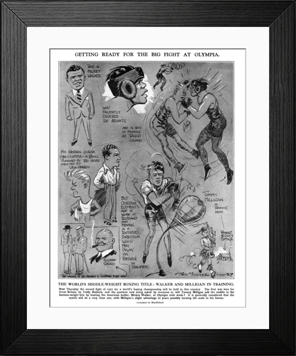 Framed Print : Getting Ready for the Big Fight at Olympia Framed Print : Getting Ready for the Big Fight at Olympia