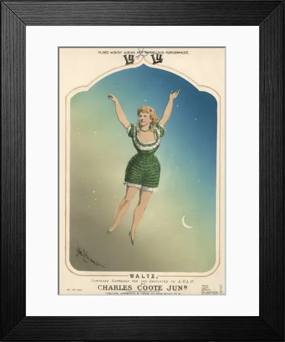 Framed Print : Lulu Waltz by Charles Coote Junior - Music Sheet Cover Framed Print : Lulu Waltz by Charles Coote Junior - Music Sheet Cover