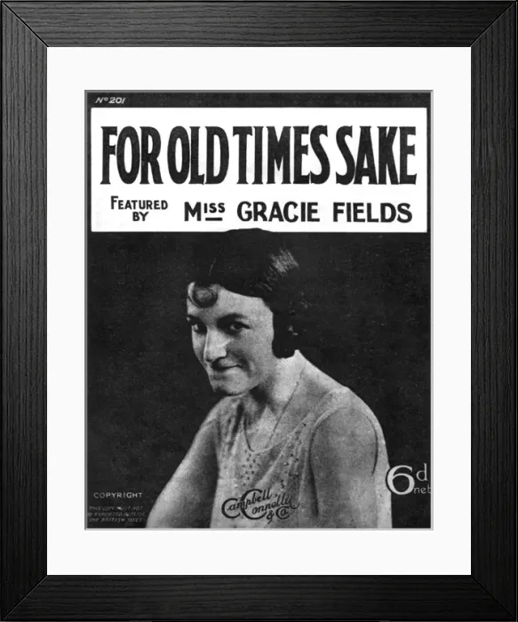 Framed Print : For old times sake - Music Sheet Cover Framed Print : For old times sake - Music Sheet Cover