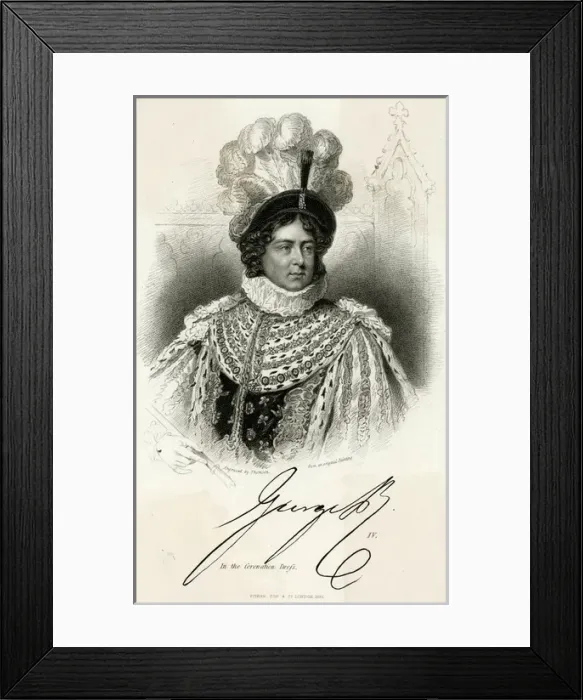 Framed Print : King George Iv / Thomson Framed Print : King George Iv / Thomson