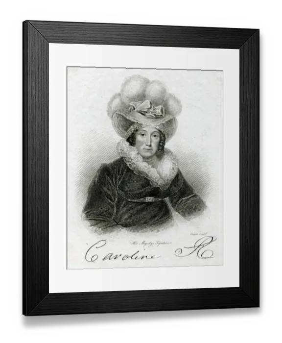 Framed Print : Caroline Brunswick / Coope Framed Print : Caroline Brunswick / Coope