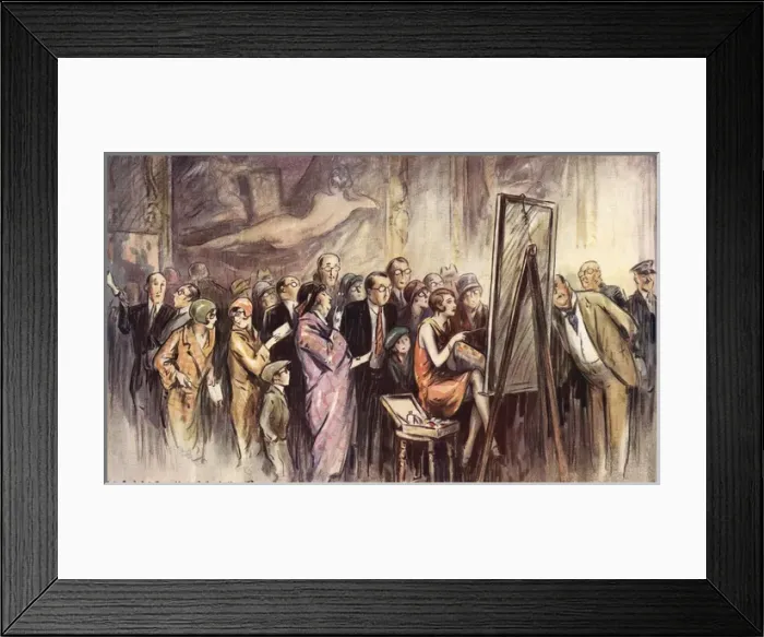 Framed Print : A study of students day at the National Gallery Framed Print : A study of students day at the National Gallery