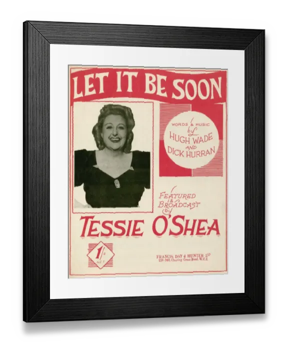 Framed Print : Let it be soon - Music Sheet Cover