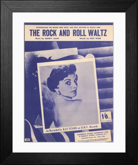Framed Print : The rock and roll Waltz - Music Sheet Cover