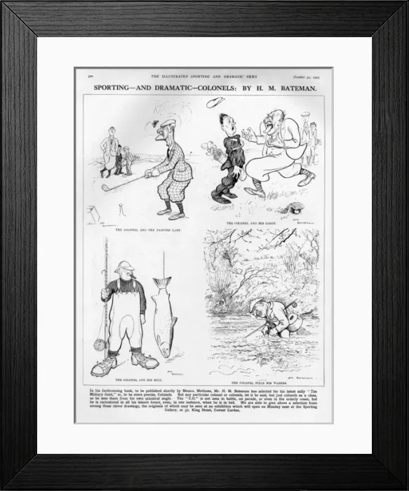 Framed Print : Colonels: by H M Bateman Framed Print : Colonels: by H M Bateman