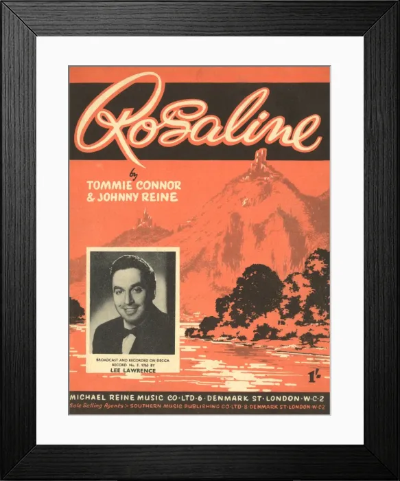 Framed Print : Rosaline - Music Sheet Cover Framed Print : Rosaline - Music Sheet Cover