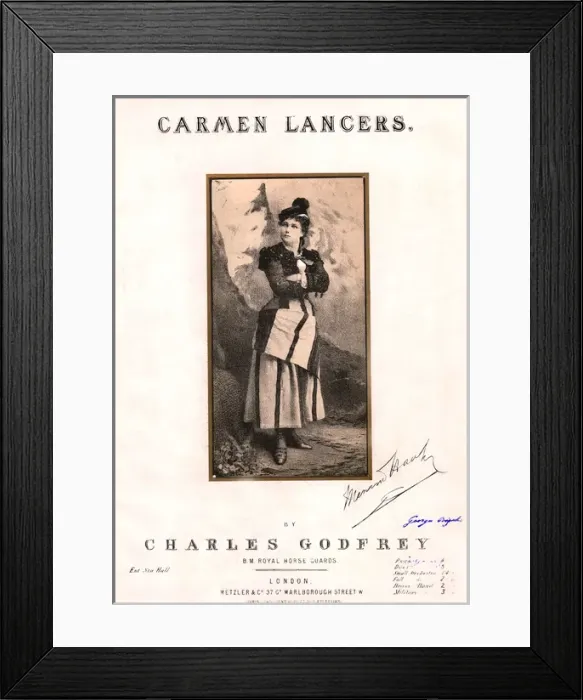 Framed Print : Carmen Lancers - Music Sheet Cover Framed Print : Carmen Lancers - Music Sheet Cover
