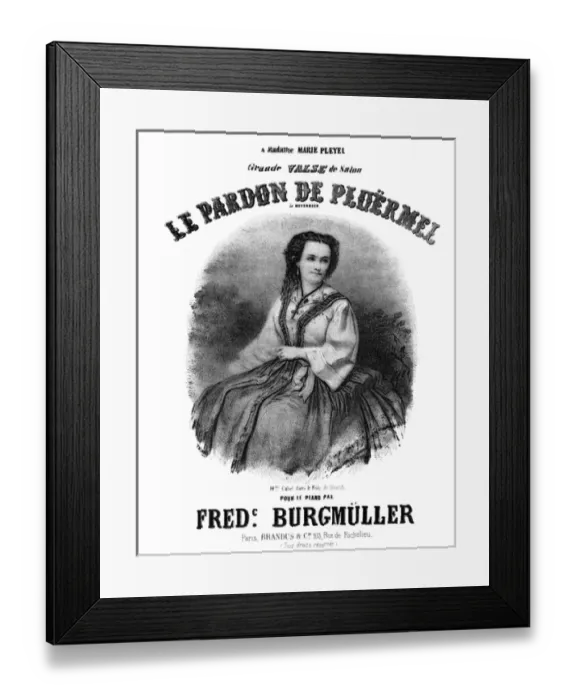 Framed Print : Le pardon de ploermel - Music Sheet Cover Framed Print : Le pardon de ploermel - Music Sheet Cover