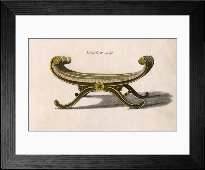 Framed Print : Classical Window Seat Framed Print : Classical Window Seat