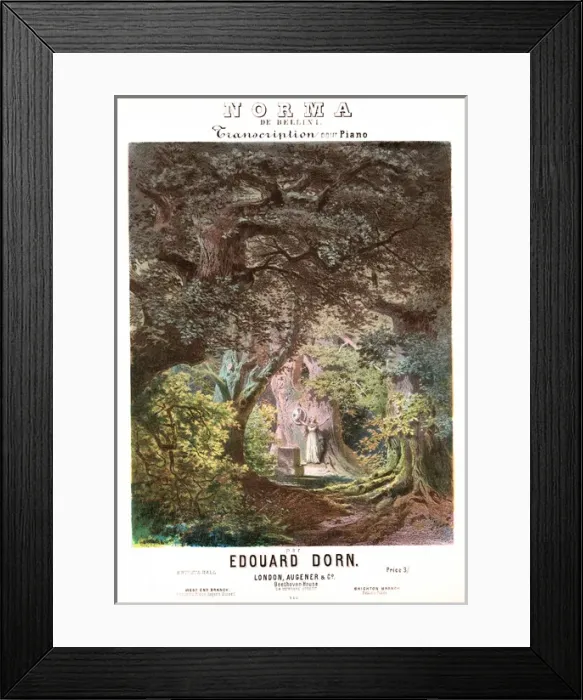 Framed Print : Norma de Bellini - Music Sheet Cover Framed Print : Norma de Bellini - Music Sheet Cover