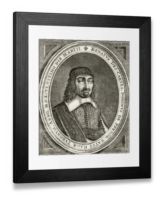 Framed Print : Rene Descartes Framed Print : Rene Descartes