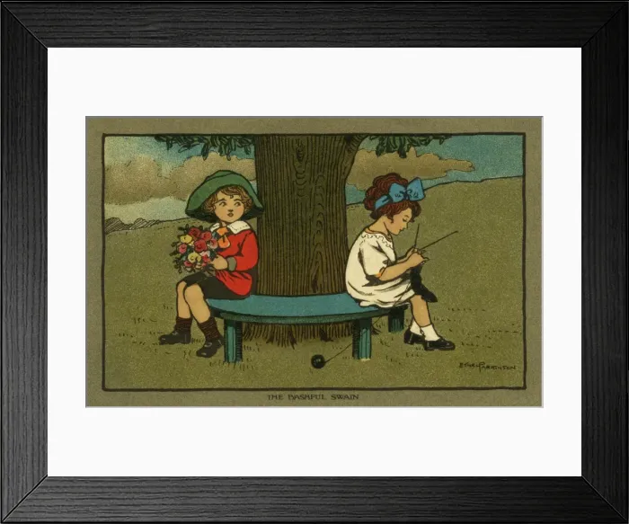 Framed Print : The bashful swain Framed Print : The bashful swain