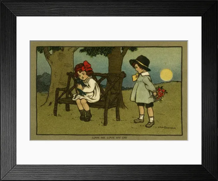 Framed Print : Love me love my cat Framed Print : Love me love my cat