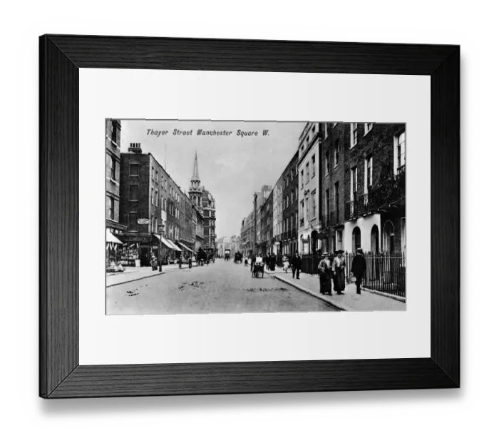 Framed Print : Thayer Street, Manchester Square, London Framed Print : Thayer Street, Manchester Square, London