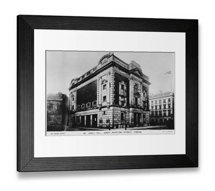 Framed Print : St Jamess Hall, Great Portland Street, London Framed Print : St Jamess Hall, Great Portland Street, London